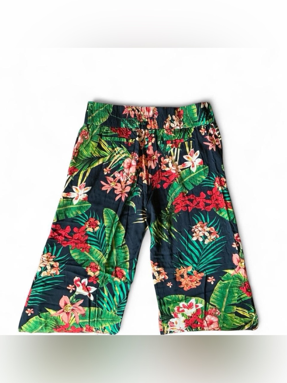 Tropical Floral Print Pants - Picture 2 of 4